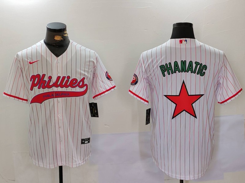 Men Philadelphia Phillies Blank White stripe Game 2024 Nike MLB Jersey style 9122->indianapolis colts->NFL Jersey